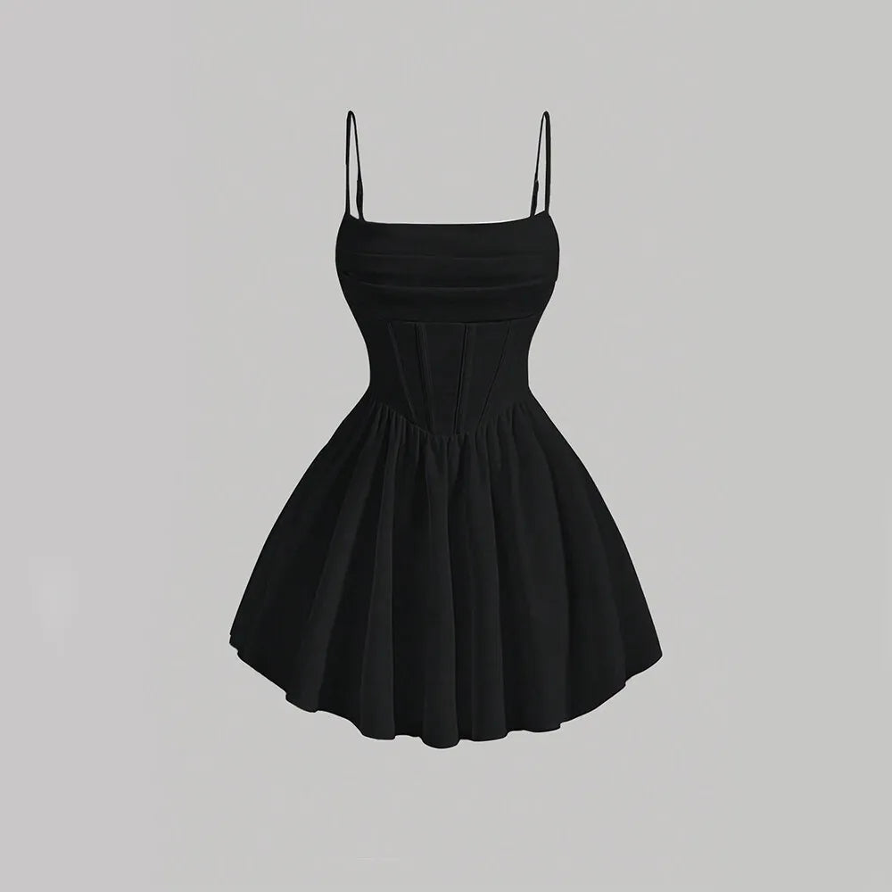 Sweetheart A-Line Mini Dress - Vibin Sleek Fashion