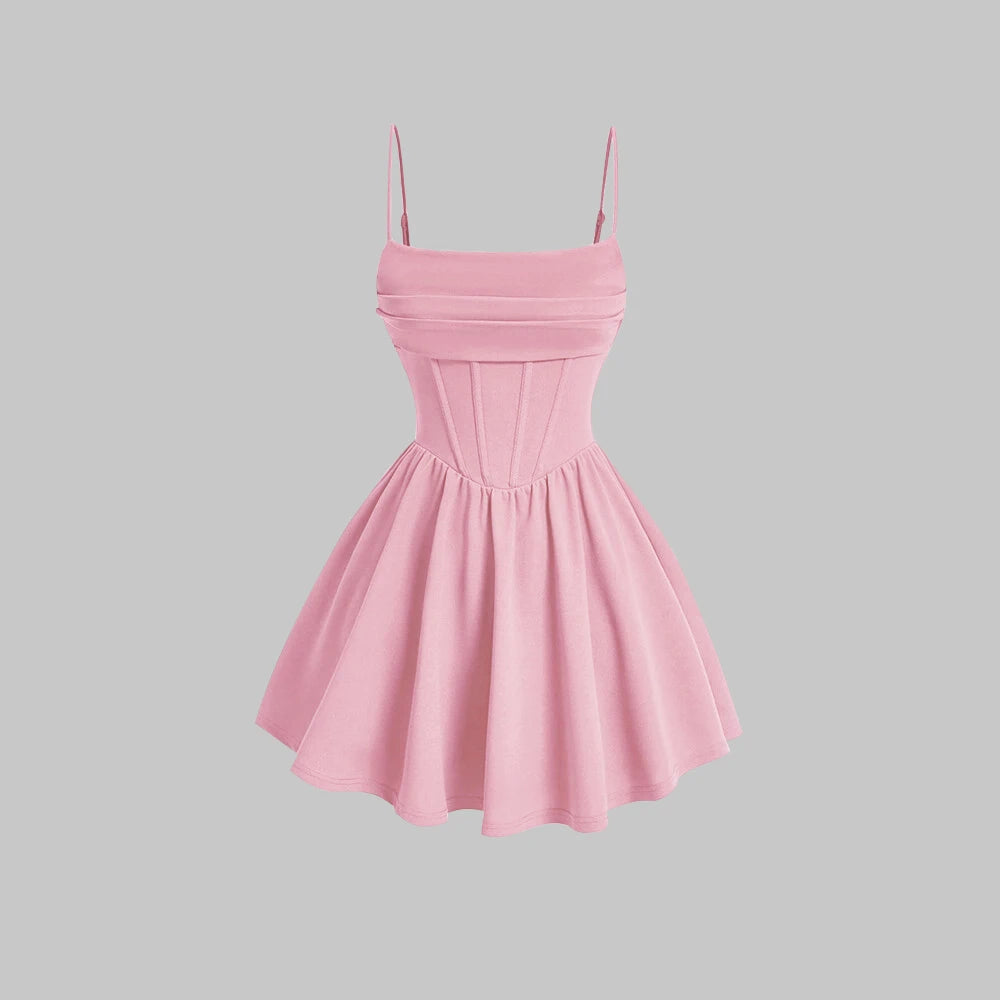 Sweetheart A-Line Mini Dress - Vibin Sleek Fashion