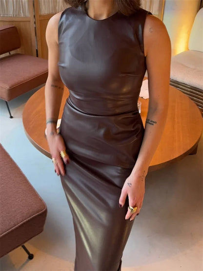 Milano Slim Patchwork Bodycon Dress - Vibin Sleek Fashion