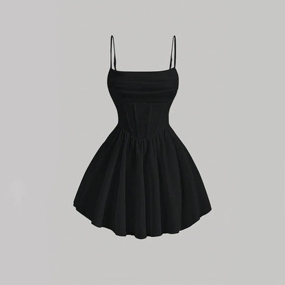 Sweetheart A-Line Mini Dress - Vibin Sleek Fashion