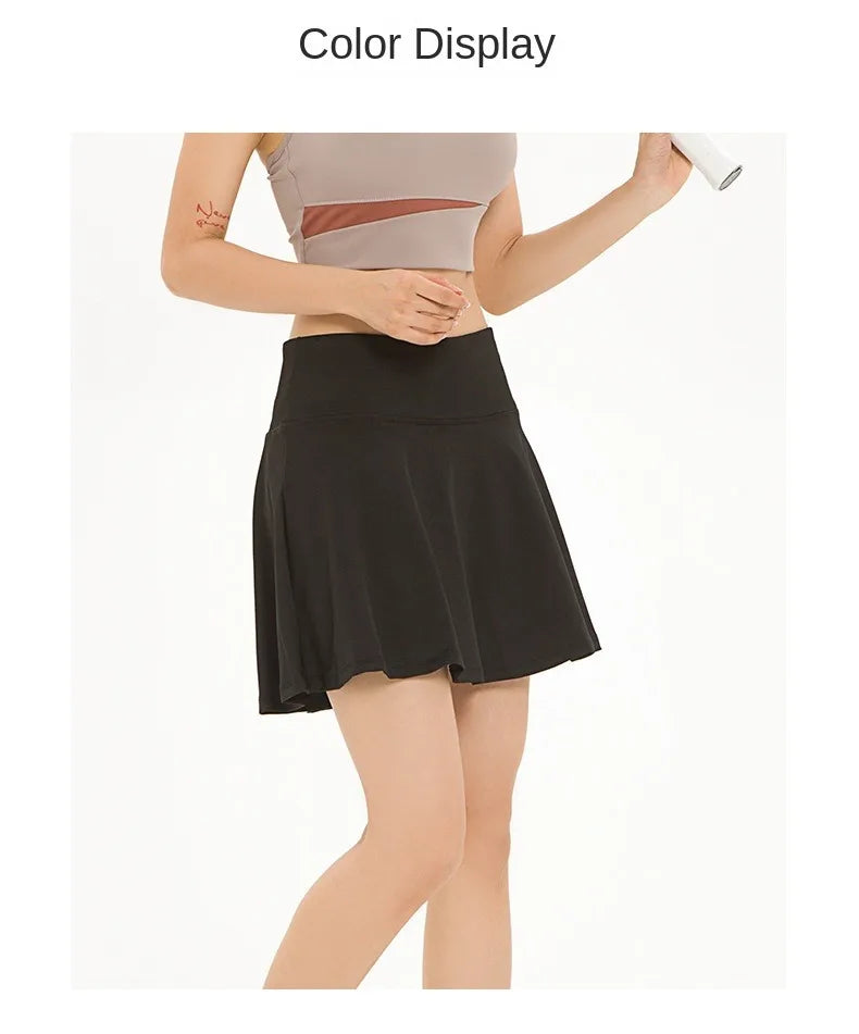 Sports Culottes Yoga Fitness Tennis Lining Skirt - Vibin Sleek Fashion