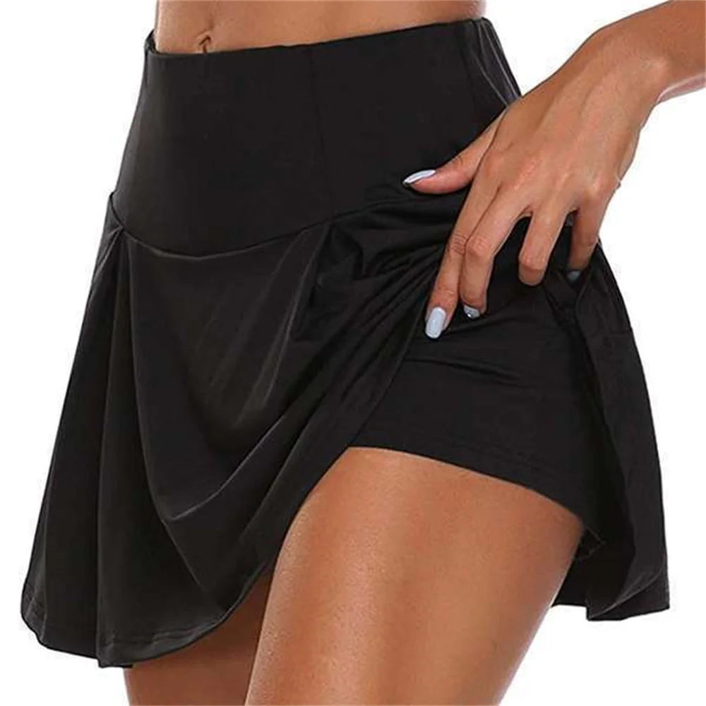 Sports Culottes Yoga Fitness Tennis Lining Skirt - Vibin Sleek Fashion