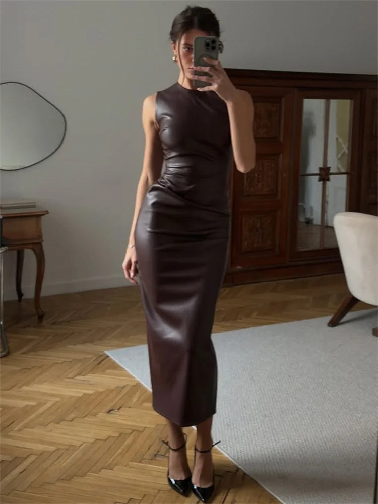 Milano Slim Patchwork Bodycon Dress - Vibin Sleek Fashion