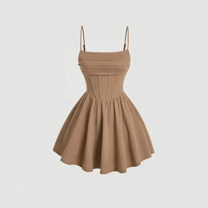 Sweetheart A-Line Mini Dress - Vibin Sleek Fashion