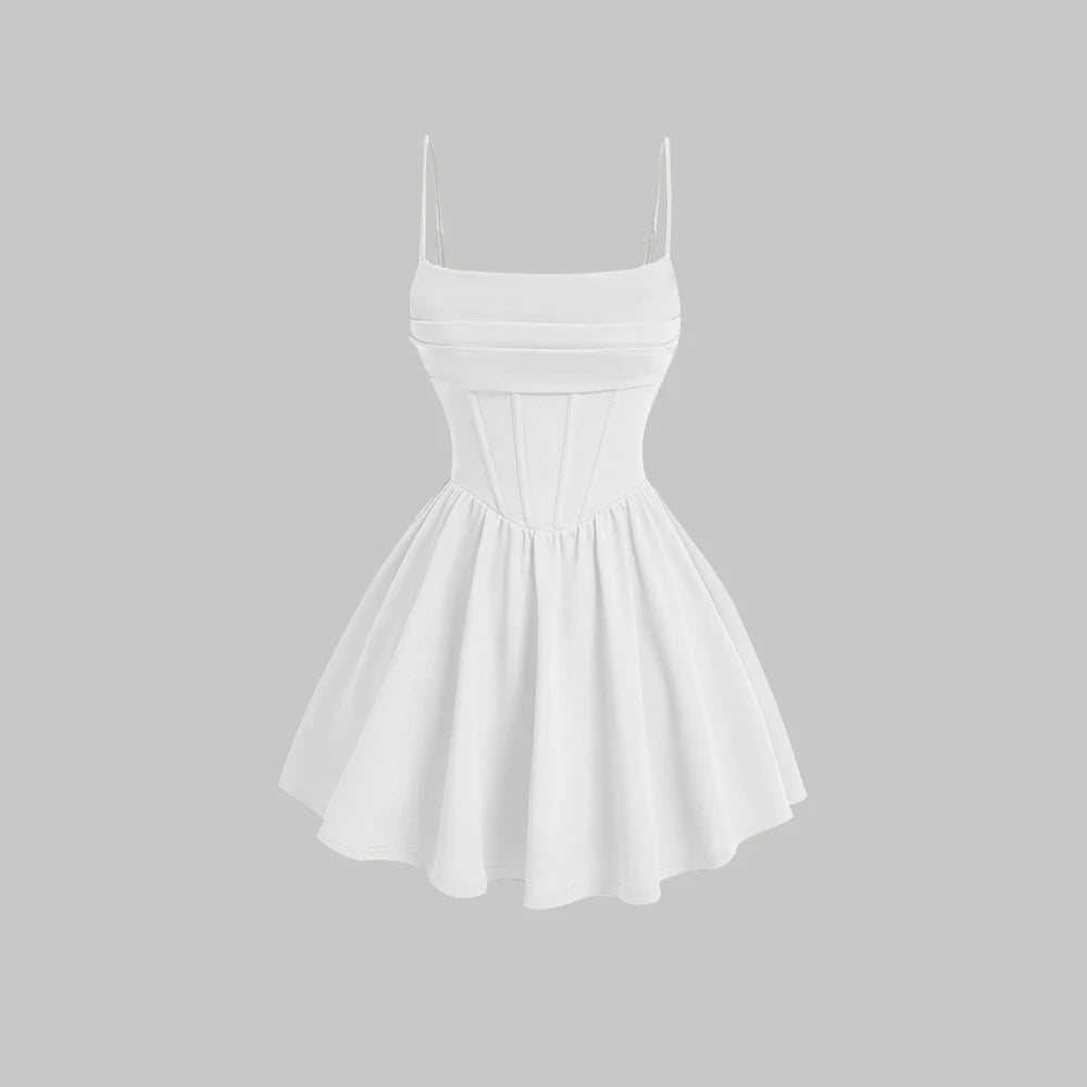 Sweetheart A-Line Mini Dress - Vibin Sleek Fashion