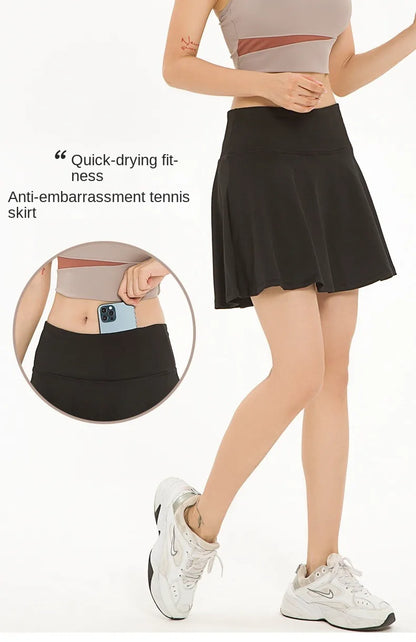Sports Culottes Yoga Fitness Tennis Lining Skirt - Vibin Sleek Fashion